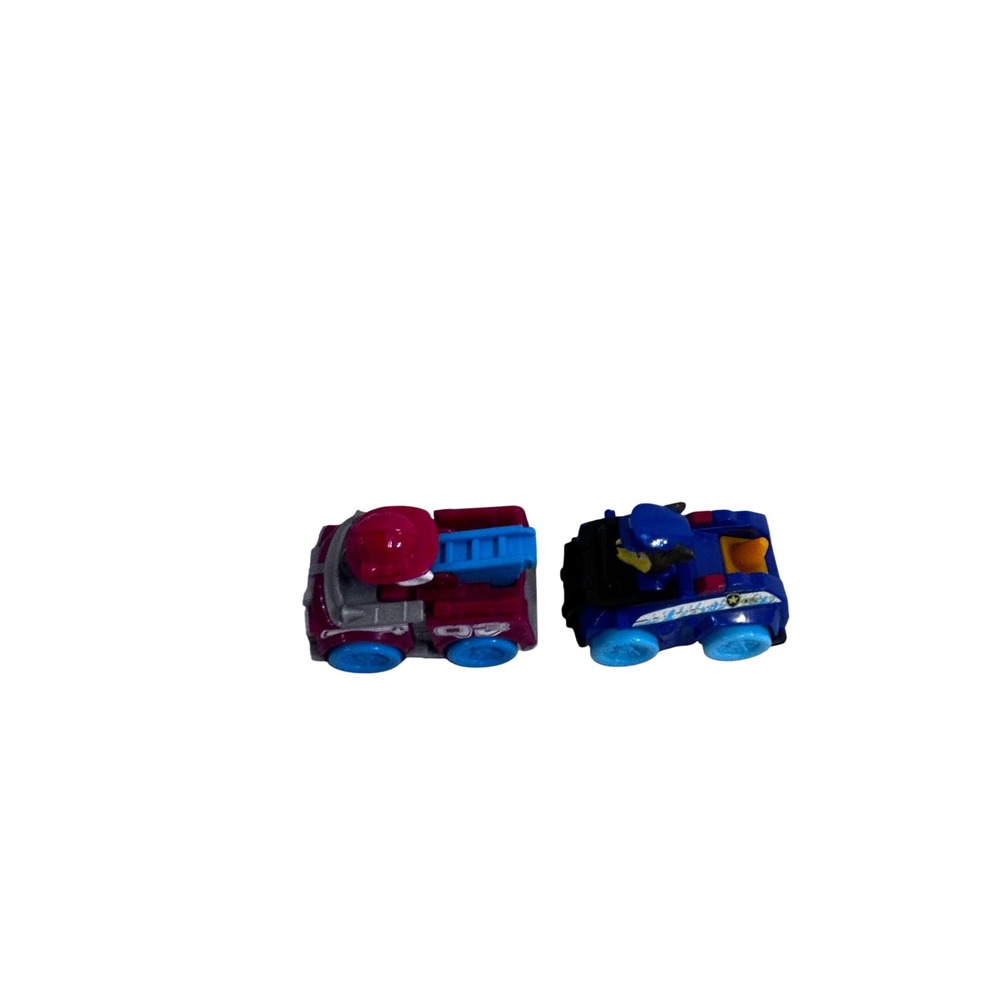Paw Patrol Micro Lite Toy Cars OS Blue Red Marshall Chase Vehicles Kids